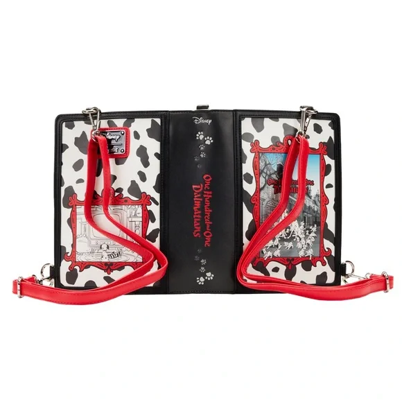 Loungefly NWT! Disney 101 Dalmatians Classic Book Convertible Crossbody/Backpack - Picture 5 of 17